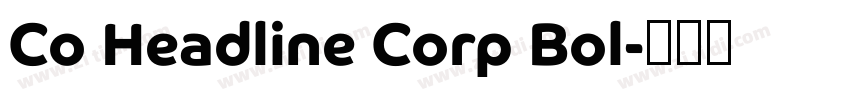 Co Headline Corp Bol字体转换